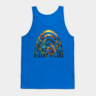 Sunflower Stained Glass Rainbow Tank Top